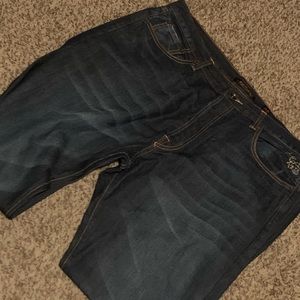 Ed Hardy Death Before Dishonor Button Fly Jeans